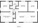 A floor plan showing the layout of the home including bedrooms, bathroom, living room, kitchen and dining area at 1973 Columbia Dr, Decatur, GA 30032
