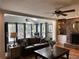 Bright living room with brick fireplace, built-in shelves, and comfortable seating at 2112 Fisher Ne Trl, Atlanta, GA 30345