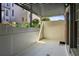 Private outdoor patio with a covered pergola, offering a tranquil space for relaxation at 3091 Colonial Way # F2, Atlanta, GA 30341