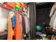 Walk-in closet features storage racks and plenty of room to hang clothes at 7275 Oswego Trl, Riverdale, GA 30296