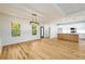 Open layout that merges the living space with a modern kitchen, complete with an island at 2286 Carver Nw Dr, Atlanta, GA 30314