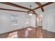 This bedroom features three large windows and a connecting bathroom at 313 Fayette Villa Ct, Fayetteville, GA 30214
