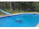This backyard features an inground pool with a slide at 313 Fayette Villa Ct, Fayetteville, GA 30214