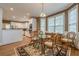 Charming breakfast nook with table and chairs, bathed in natural light from the large windows at 7415 Northampton Ct, Cumming, GA 30040