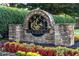 Stone community sign for Polo Golf & Country Club with colorful flowers and mature landscaping at 7415 Northampton Ct, Cumming, GA 30040