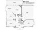 Floor plan of 7415 Northampton Ct showing main level layout with kitchen, living room, and garage at 7415 Northampton Ct, Cumming, GA 30040