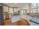 Modern kitchen with stainless steel appliances, granite countertops, and a central island at 7415 Northampton Ct, Cumming, GA 30040