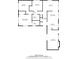 Floor plan layout displaying two bedrooms, kitchen, living room, and bathrooms at 4595 Fradon Ct, Atlanta, GA 30349