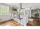 Modern kitchen featuring stainless steel appliances, granite countertops, and a convenient breakfast bar for casual dining at 4595 Fradon Ct, Atlanta, GA 30349