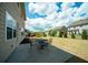 Well maintained backyard with a concrete patio and a lush green lawn perfect for outdoor entertaining at 2557 Staunton Dr, Duluth, GA 30097