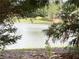 Picturesque view of a calm pond framed by trees, offering a serene setting at 2557 Staunton Dr, Duluth, GA 30097
