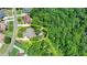 Aerial photo of a house with a tree-lined backyard providing privacy in a serene residential neighborhood at 7020 Grassmoor Grange Way, Cumming, GA 30040