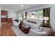 Comfortable living room featuring an open kitchen at 2569 Woodhill Ln, Atlanta, GA 30344