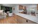 Open concept living area with a modern kitchen at 2569 Woodhill Ln, Atlanta, GA 30344