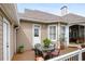 Lovely back deck with a seating arrangement and a ceiling fan, perfect for enjoying the outdoors at 3902 Butterstream Nw Way, Kennesaw, GA 30144