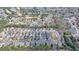 Expansive aerial view of a residential community surrounded by lush greenery and winding roads at 8070 Georgetown Cir, Suwanee, GA 30024