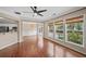 Open dining area with hardwood floors, ample natural light, and a seamless flow to the outdoors at 5510 Weddington Dr, Cumming, GA 30040