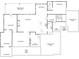 Plan of basement with unfinished spaces, storage, and future bath at 4435 Pebble Rock Dr, Cumming, GA 30041