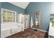 Bathroom features a separate tub, walk-in shower, and a large window providing ample natural light at 904 Beaumont Ct, Canton, GA 30114