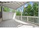 Outdoor deck with ample room for entertaining features wood floors, partial coverage and tree views at 1388 La France Ne St, Atlanta, GA 30307