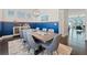 Elegant dining room featuring a large table, comfortable seating, and stylish decor at 1388 La France Ne St, Atlanta, GA 30307