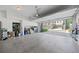 Open garage showing ample parking space and street view access to the property at 1388 La France Ne St, Atlanta, GA 30307