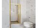 Elegant bathroom with glass-enclosed shower and tiled walls at 488 Takely Dr, Lawrenceville, GA 30046