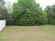 A spacious backyard with a lawn and a white fence at 5815 Mountain Top Pl, Cumming, GA 30041