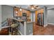 Well-appointed kitchen featuring stainless steel appliances, granite countertops, and wood cabinetry at 111 Ayers Driver Rd, Villa Rica, GA 30180