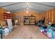 Functional storage room with shelving units and ample space for organizing household items at 111 Ayers Driver Rd, Villa Rica, GA 30180