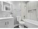 Well-lit bathroom features a tub-shower combo, vanity, and modern fixtures at 1716 Browning Sw St, Atlanta, GA 30314