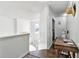 Hallway with a modern desk and staircase at 1240 Birchwood Ln, Roswell, GA 30076