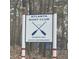 Atlanta Boat Club sign featuring crossed oars, indicating members-only access with an access code required at 5440 Portside Dr, Acworth, GA 30101