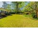 Spacious backyard with a lush lawn and mature trees; a peaceful outdoor escape at 2972 Ponderosa Cir, Decatur, GA 30033