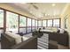Inviting screened-in porch featuring comfortable seating and views of the landscaped surroundings at 2972 Ponderosa Cir, Decatur, GA 30033