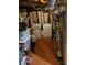 Unfinished basement with washer, dryer and exposed ductwork and pipes at 3346 Northcrest Rd # A, Atlanta, GA 30340
