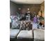 Comfortable living room with wood-look flooring and access to the outdoors at 3346 Northcrest Rd # A, Atlanta, GA 30340