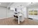Modern kitchen featuring a center island and stainless steel appliances at 1232 Andrews Dr, Marietta, GA 30062