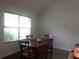 Cozy dining room with a window and a dark wooden dining table set perfect for Gathering meals at 1325 Sandlewood Ct, Lithonia, GA 30058