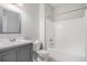 Bathroom featuring a vanity and shower with a curtain at 609 Alyssa Ct, Locust Grove, GA 30248