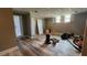 This basement features wood flooring, two doors, and two windows at 1504 Kimberly Pl, Canton, GA 30114