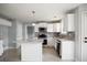 Modern kitchen featuring white cabinets, granite countertops, and stainless steel appliances at 3019 Havenwood Way, Stonecrest, GA 30038