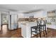 Updated kitchen with granite countertops, stainless steel appliances, and a breakfast bar at 3570 W Hampton Nw Dr, Marietta, GA 30064