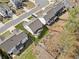 Aerial view of the property showing the layout, landscaping, and surrounding neighborhood at 234 Fieldbrook Xing, Canton, GA 30115