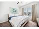 Neutral bedroom with a blue accent and bright natural light at 234 Fieldbrook Xing, Canton, GA 30115