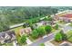 A captivating aerial view of a neighborhood with mature trees, well-manicured lawns, and beautiful homes at 2369 Apalachee Crucis Ln, Dacula, GA 30019