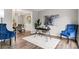 Stylish home office with modern decor, hardwood floors, and natural light at 2500 Grand Manor Ct, Marietta, GA 30068