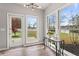 Bright sunroom featuring floor-to-ceiling windows and a glass door leading to the backyard at 2500 Grand Manor Ct, Marietta, GA 30068