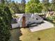 Aerial view of a home with a spacious deck and large backyard, perfect for outdoor living at 3175 Old Jonesboro Rd, Fairburn, GA 30213