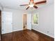 Bedroom with a ceiling fan and ensuite bathroom at 3773 Sarahs Ln, Tucker, GA 30084